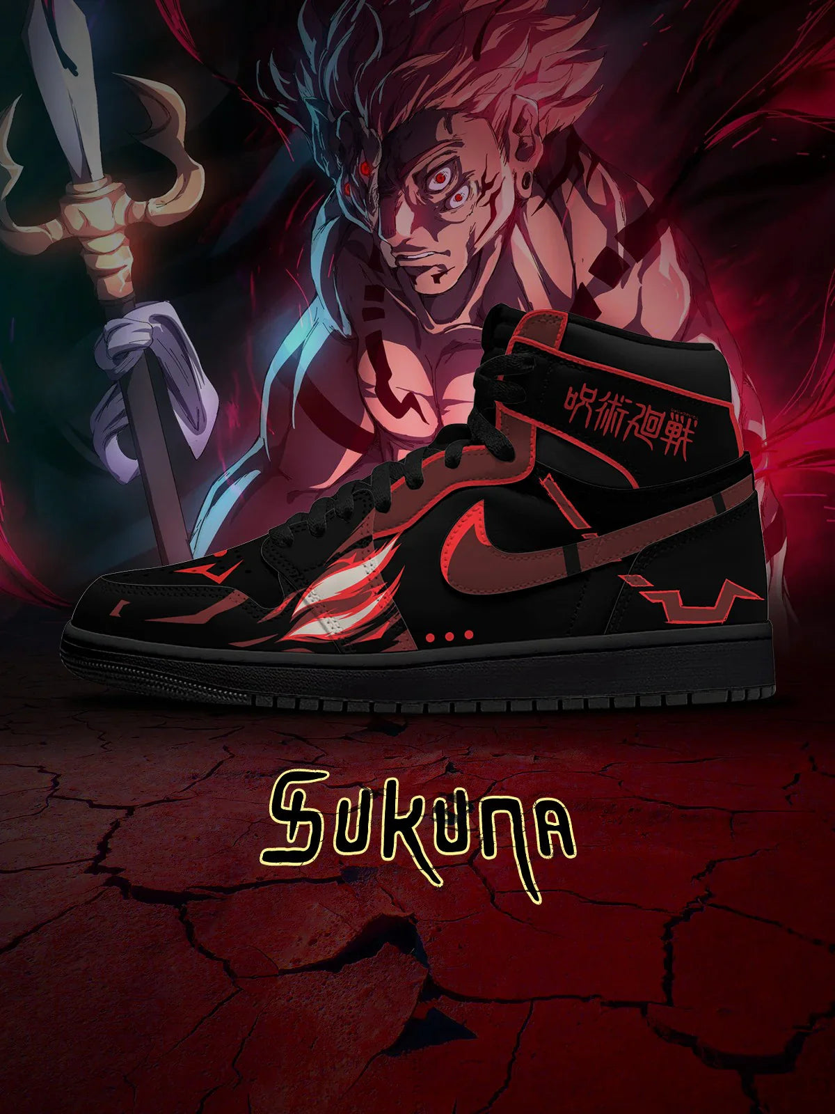 Ryomen Sukuna Limited Edition Design Shoes J1