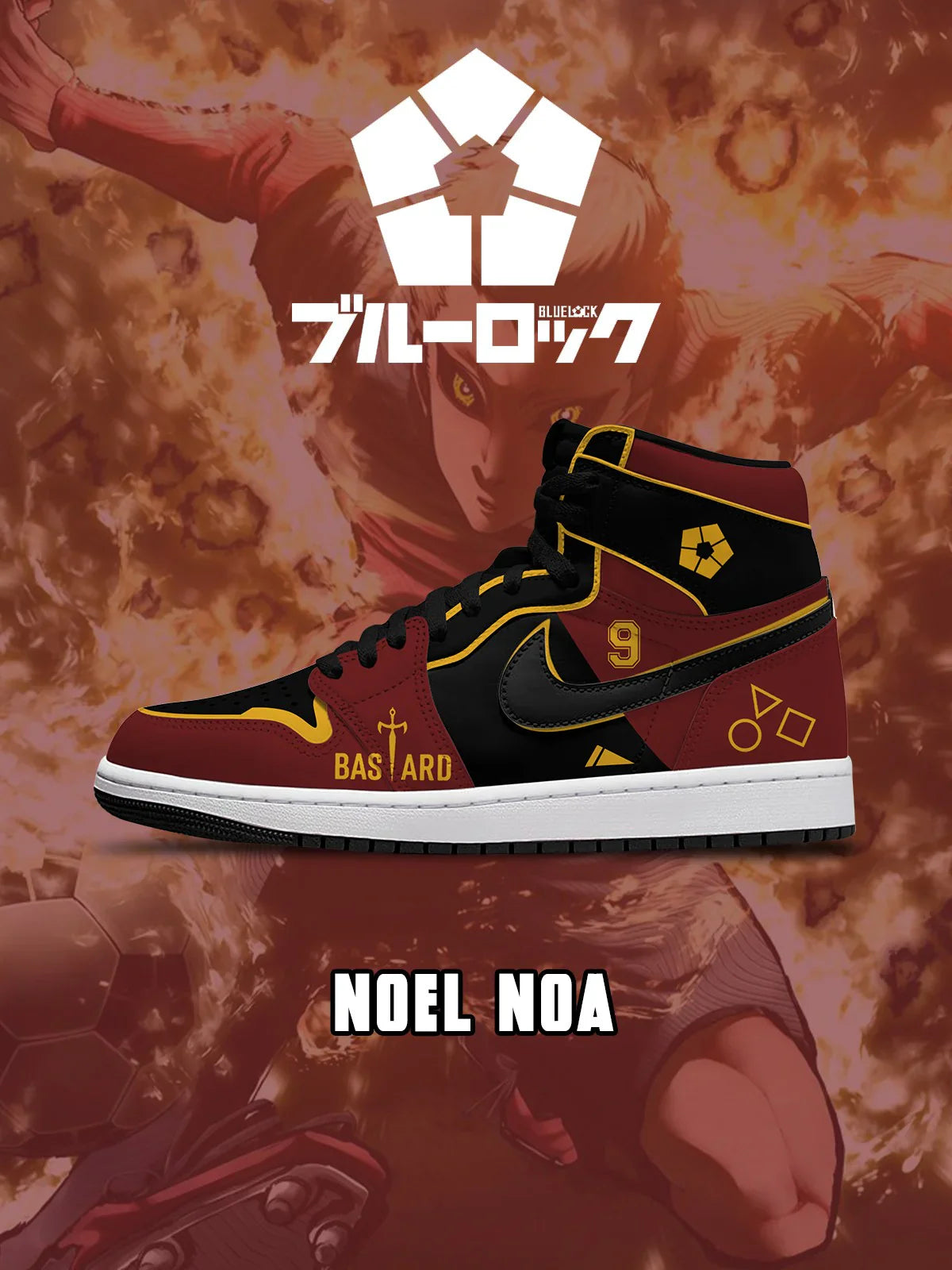 Noel Noa (Adult and kids size available) Limited Edition Design Shoes J1