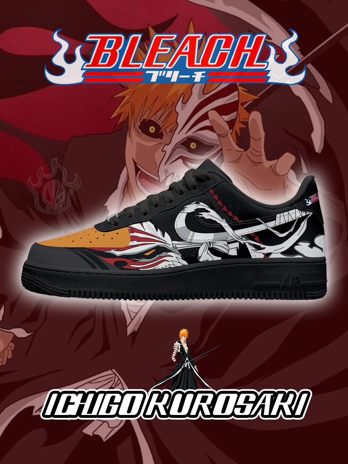 Ichigo Kurosaki limited edition Design Shoes F1