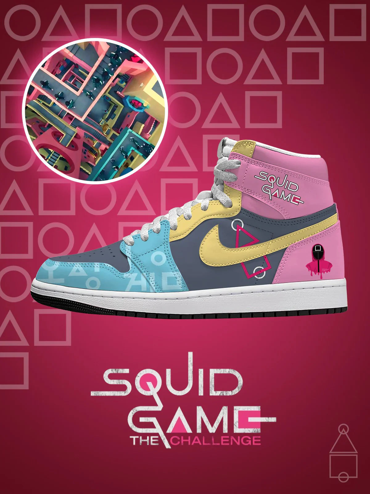 Crazy Stairs Design Shoes J1