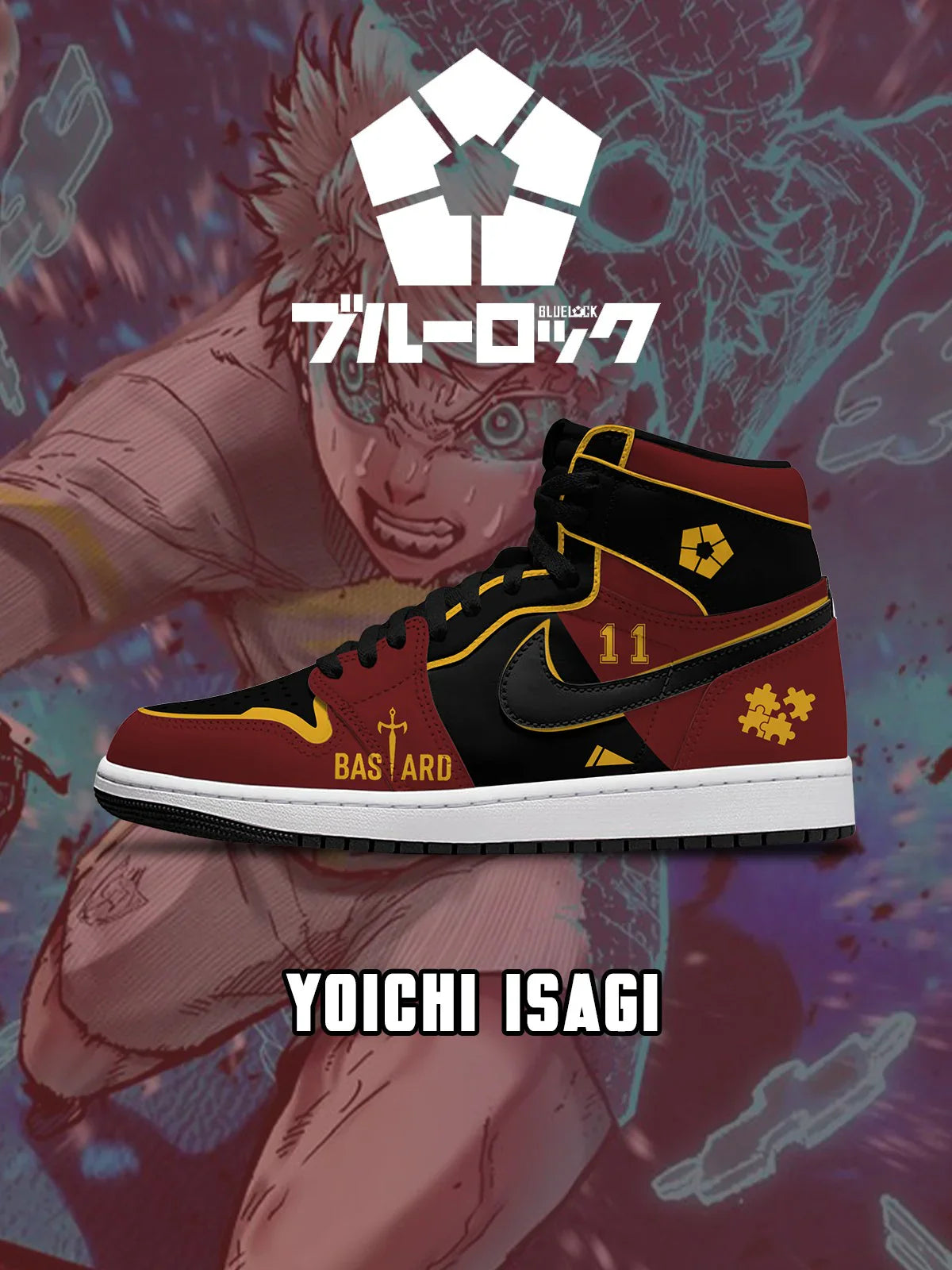 Yoichi Isagi (Adult and kids size available) Limited Edition Design Shoes J1