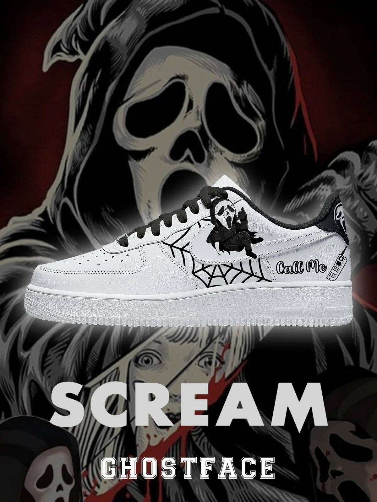 Ghostface Design Shoes F1
