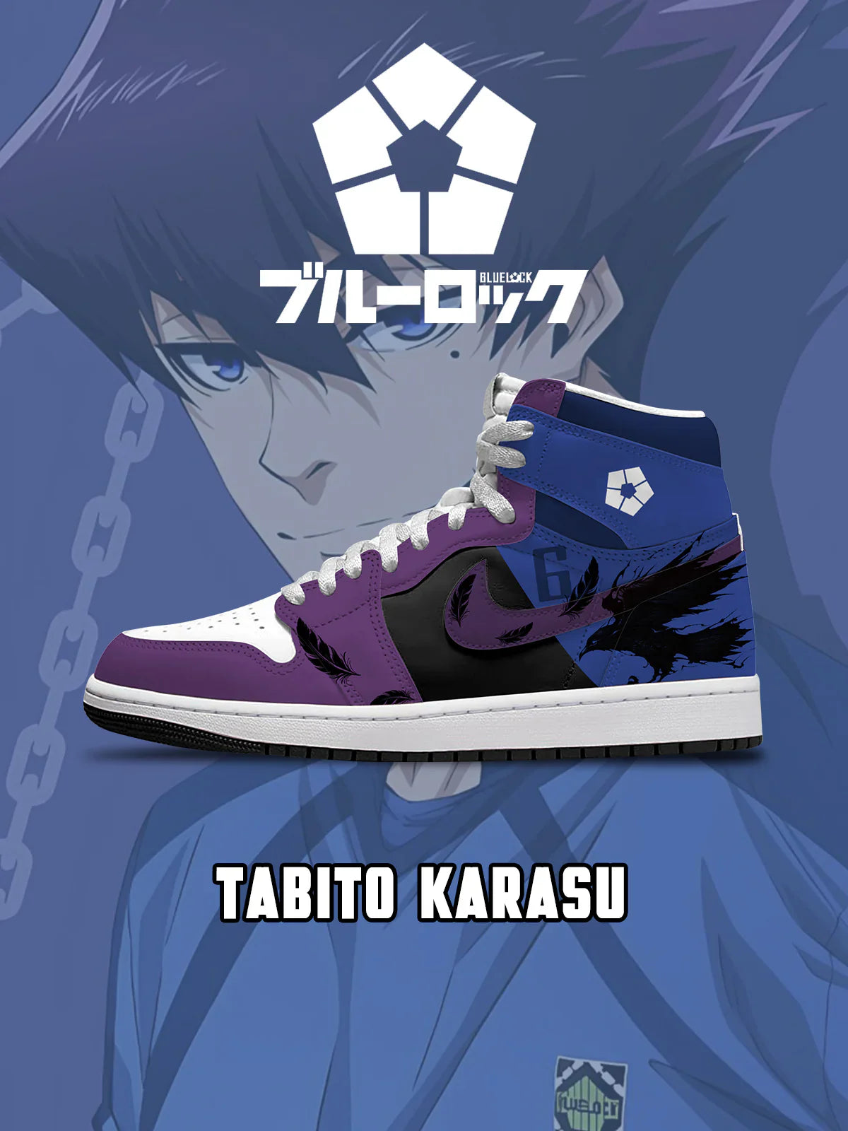 Tabito Karasu (Adult and kids size available) Limited Edition Design Shoes J1