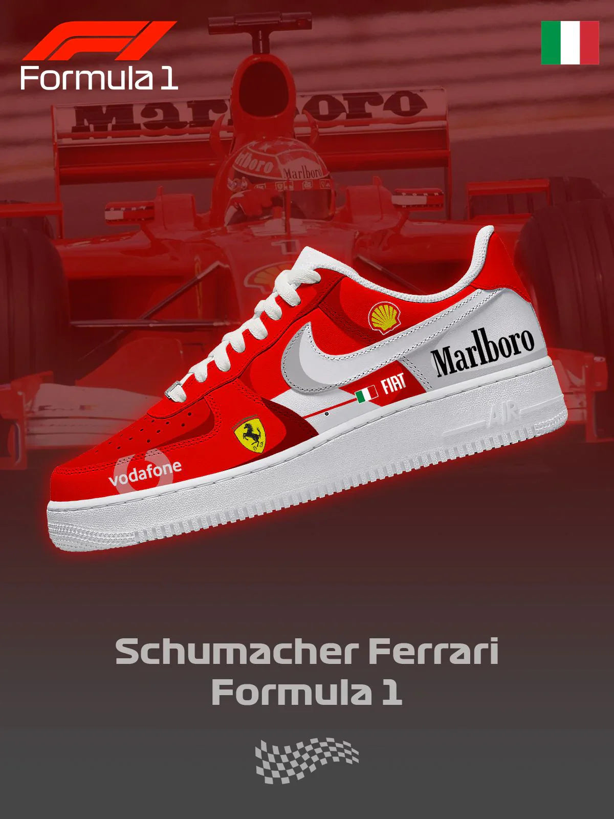 Custom Printed SFR F.1 Design Shoes F1
