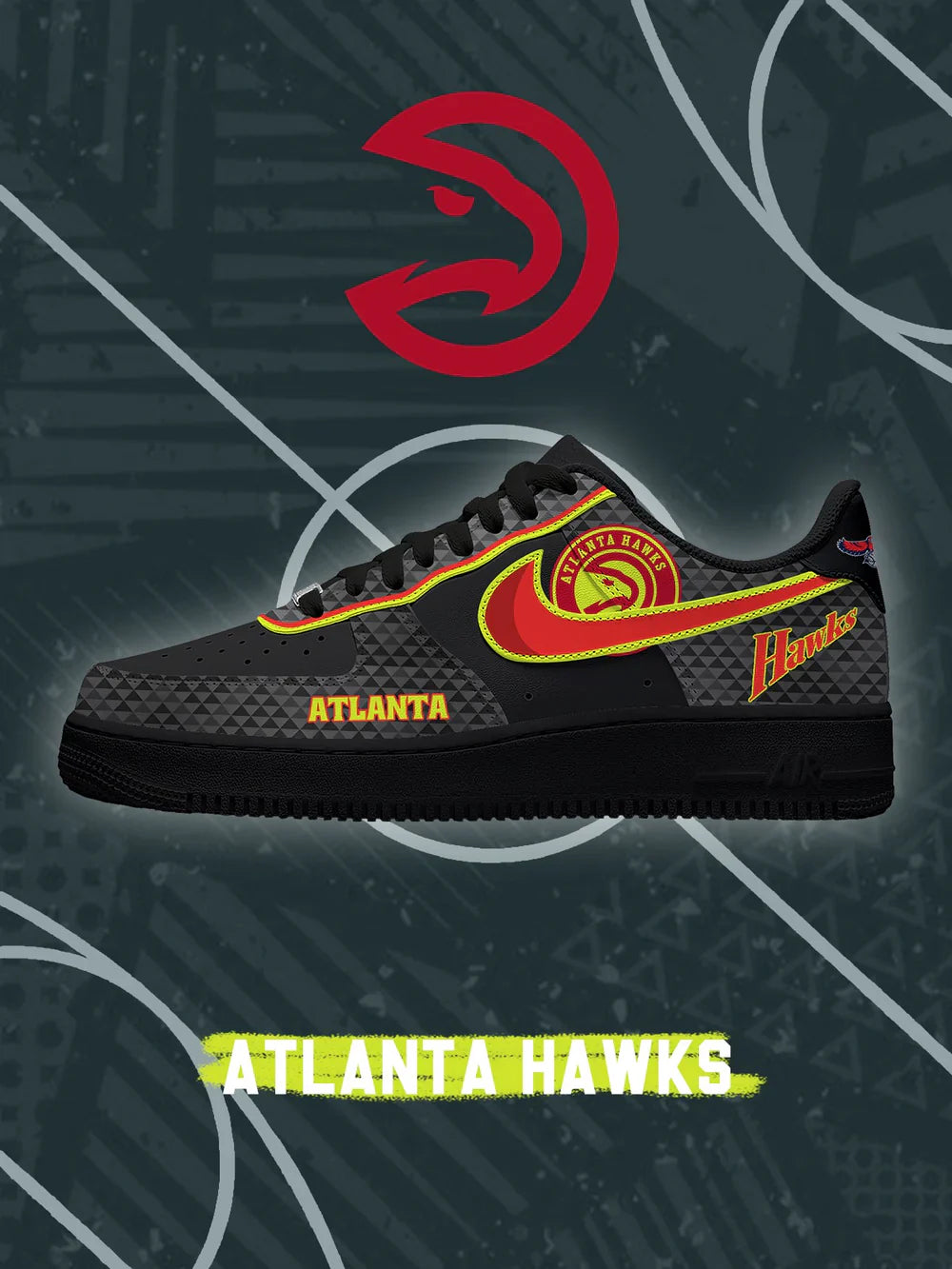 Atlanta Basketball limited edition Design Shoes F1