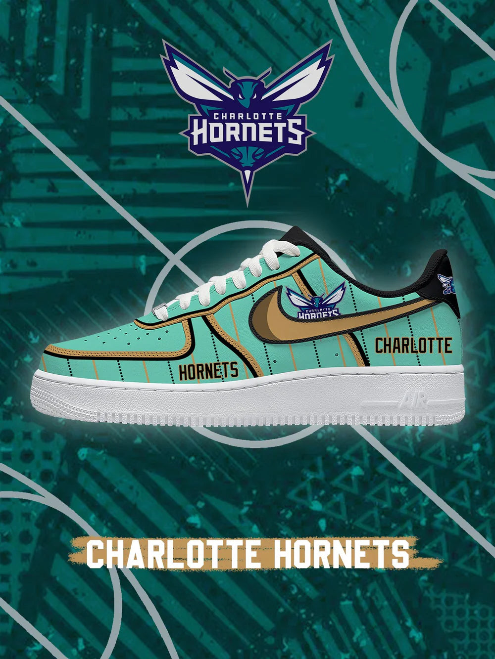Charlotte Basketball limited edition Design Shoes F1