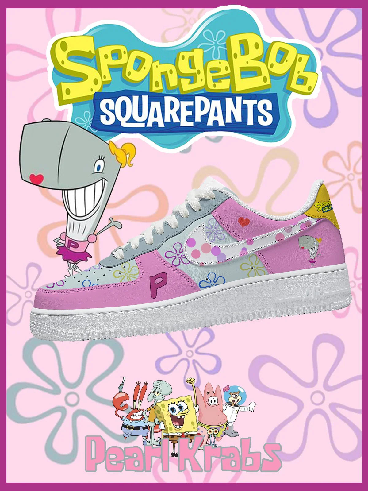 Pearl Krabs limited edition Design Shoes F1