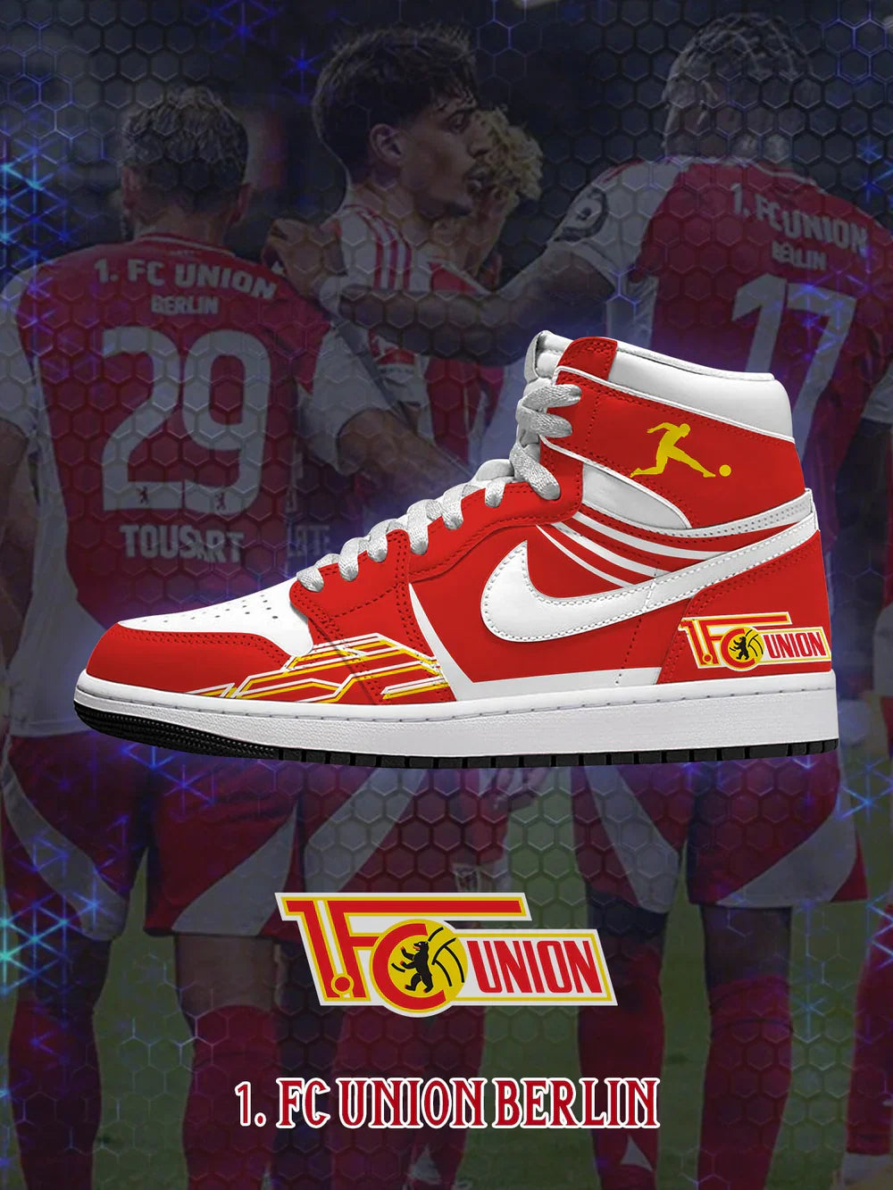 Union Berlin (Adult and kids size available) Limited Edition Design Shoes J1