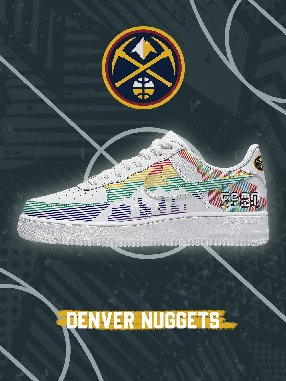 Denver Basketball limited edition Design Shoes F1
