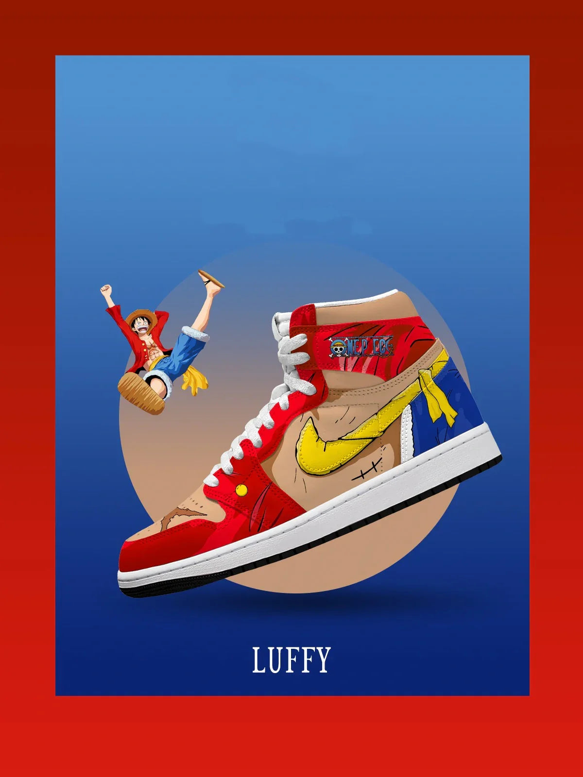 Luffy (Adult and kids size available) Limited Edition Design Shoes J1