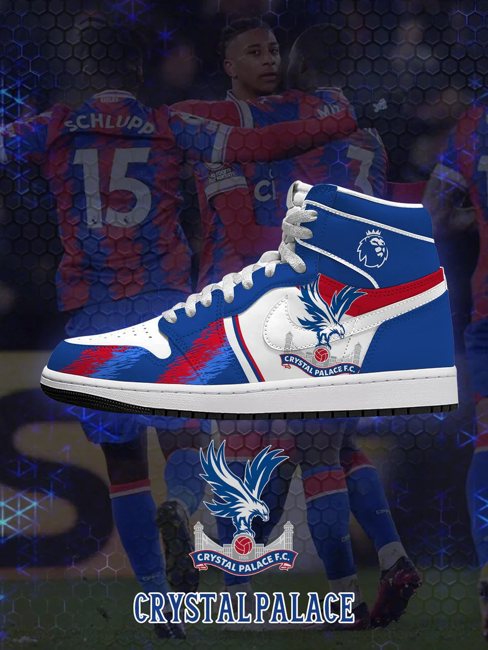 Crystal Palace (Adult and kids size available) Limited Edition Design Shoes J1