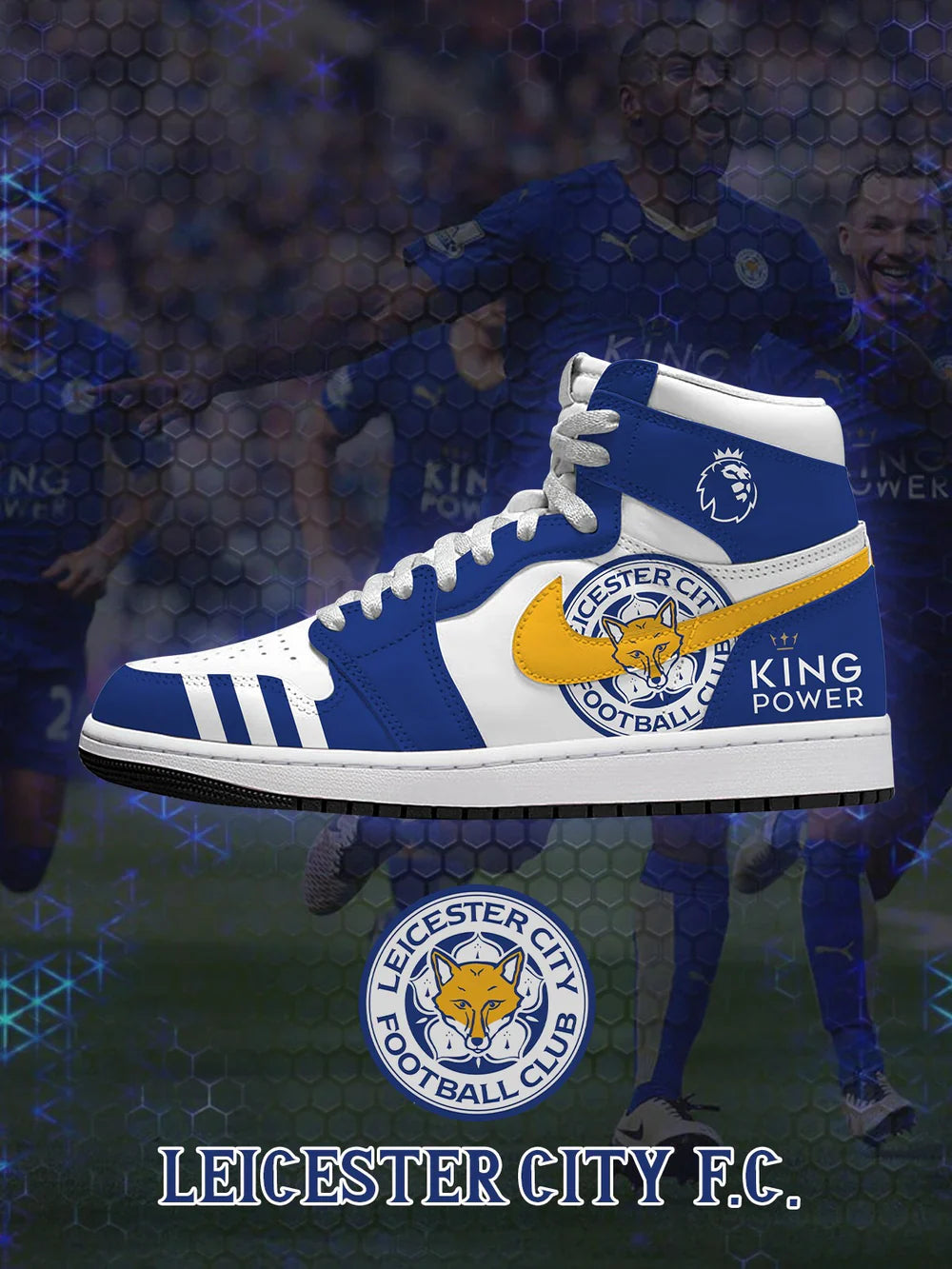 Leicester (Adult and kids size available) Limited Edition Design Shoes J1