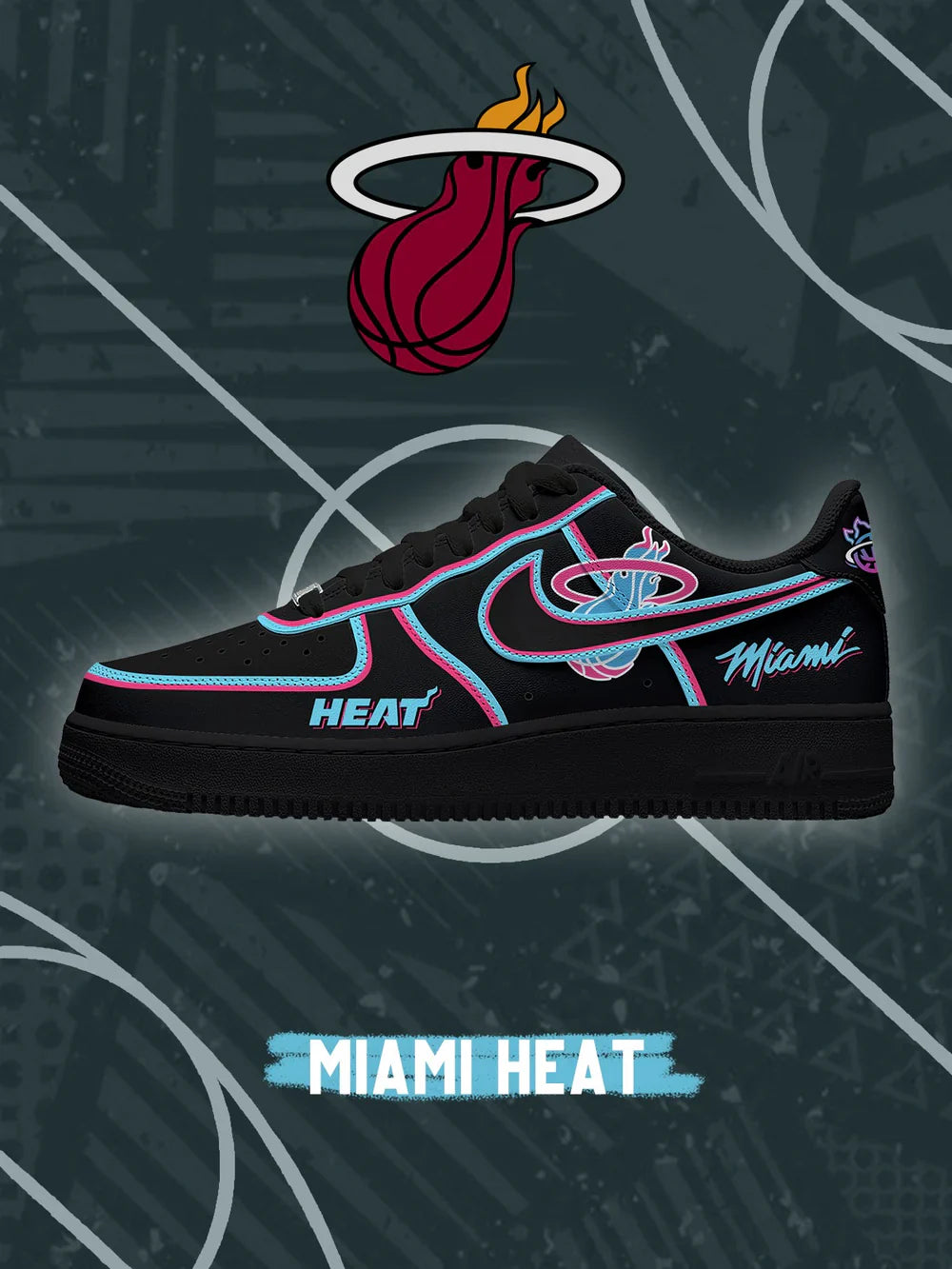 Miami Basketball limited edition Design Shoes F1