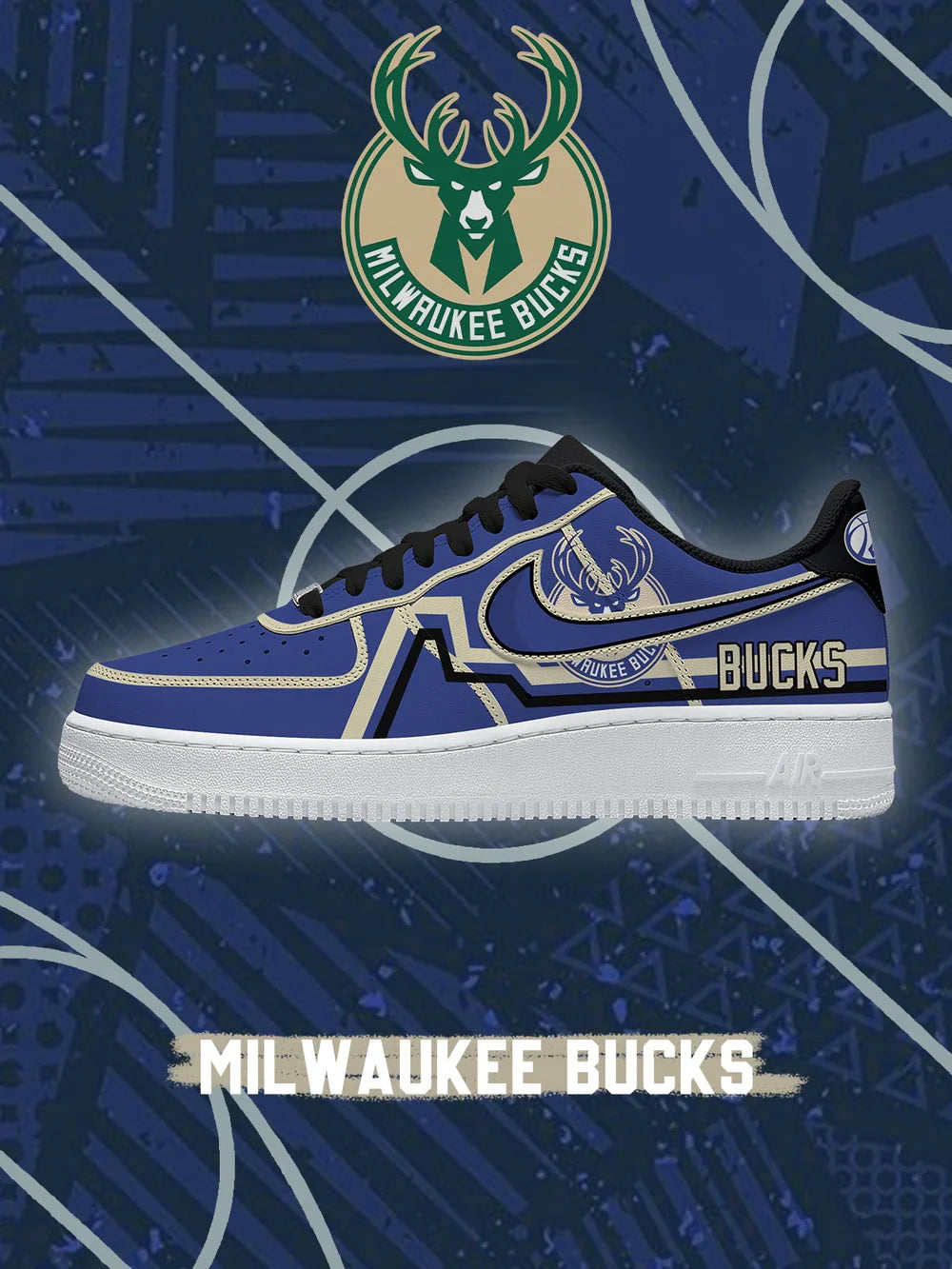 Milwaukee Basketball limited edition Design Shoes F1