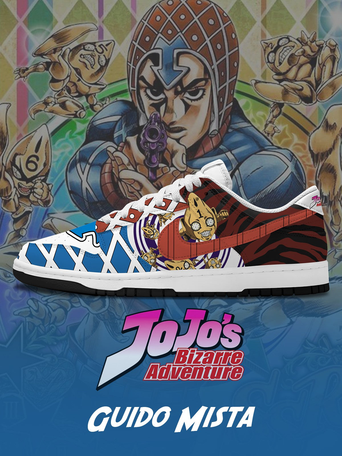 Guido Mista V.2 Custom Court-Low Sneakers Design Shoes DK