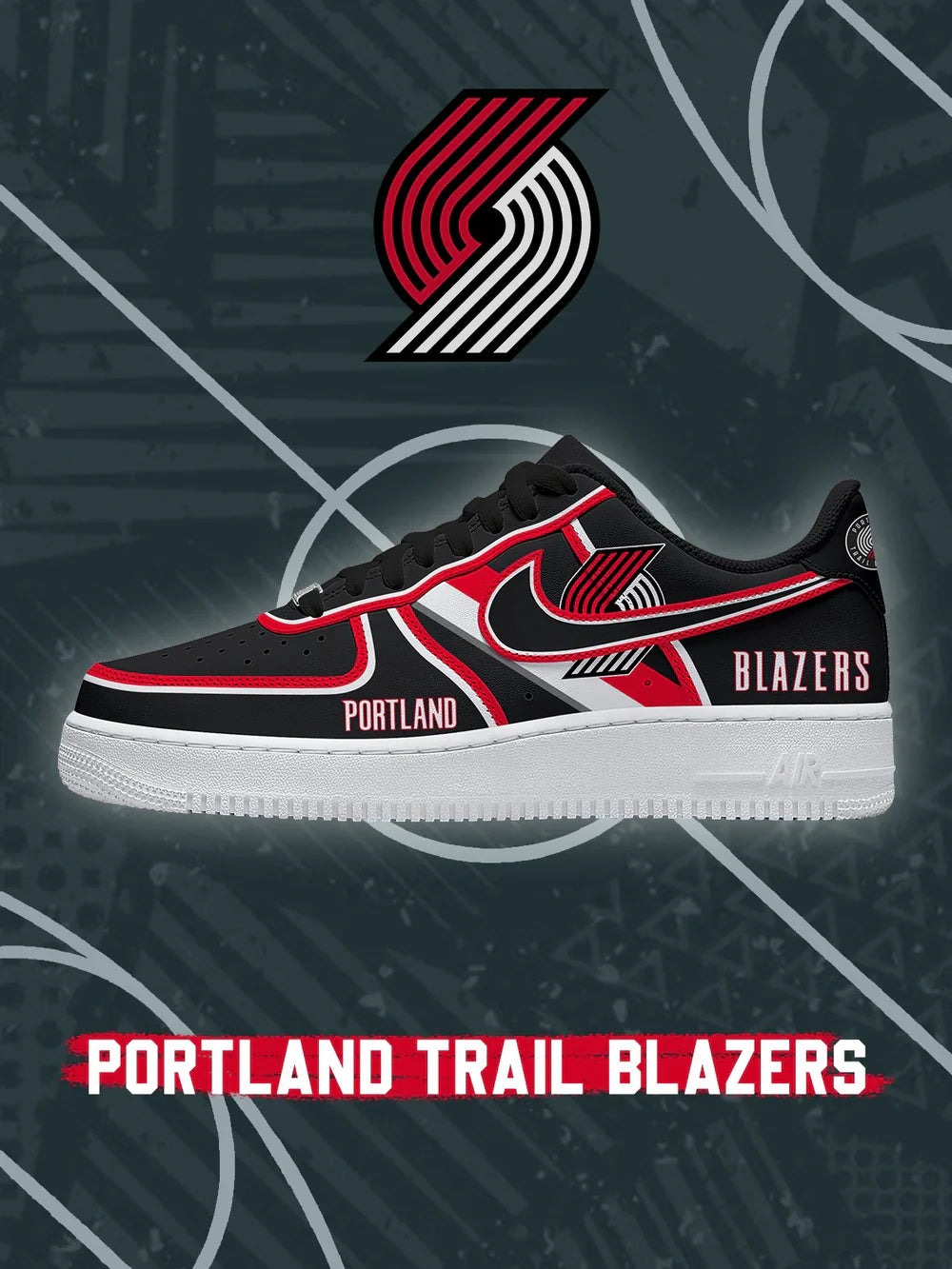 Portland Trail Basketball limited edition Design Shoes F1