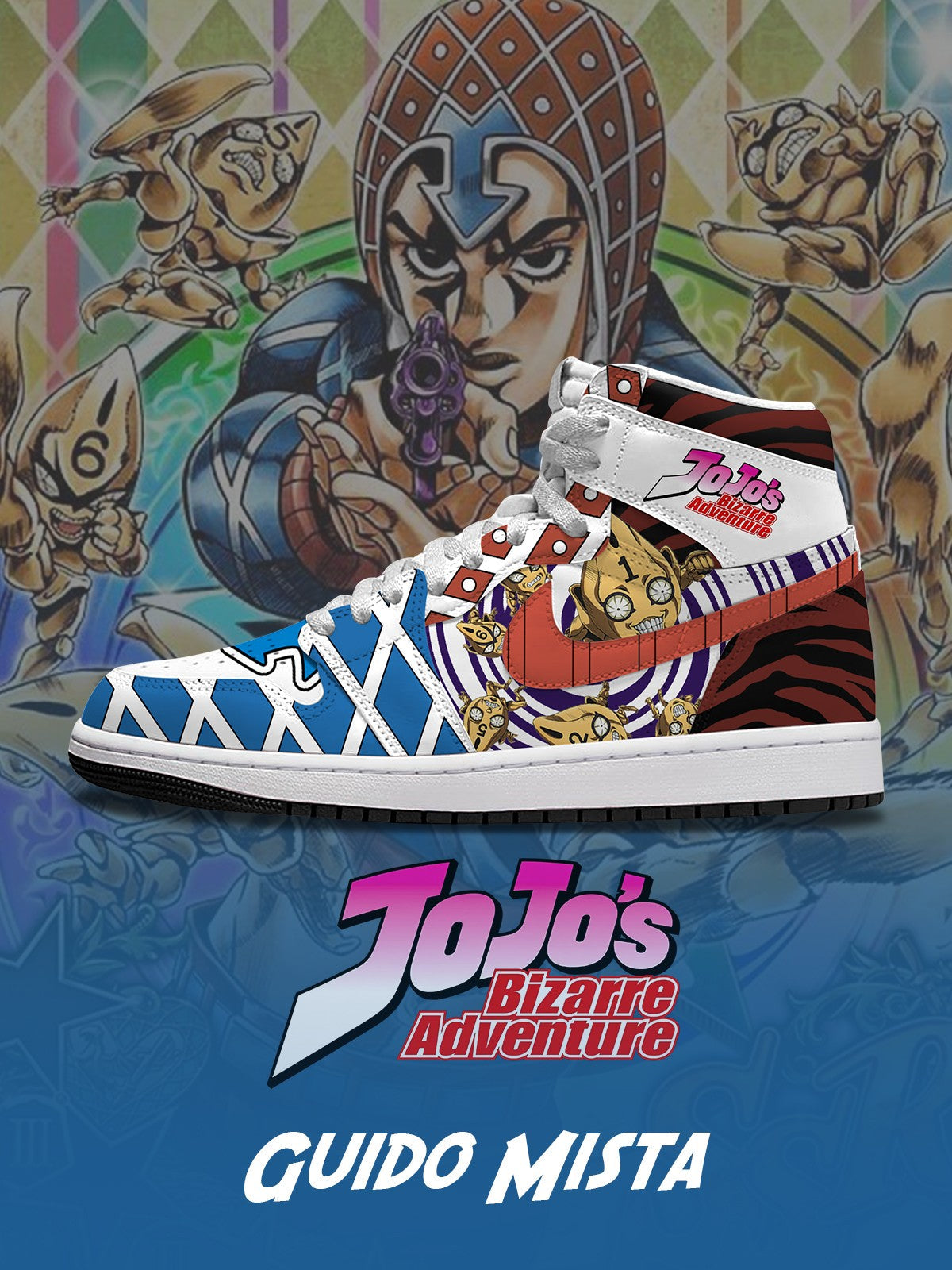 Guido Mista V.2 Custom High-Top Sneakers Design Shoes J1