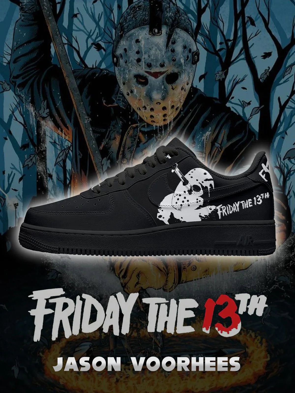 Jason Voorhees Design Shoes F1
