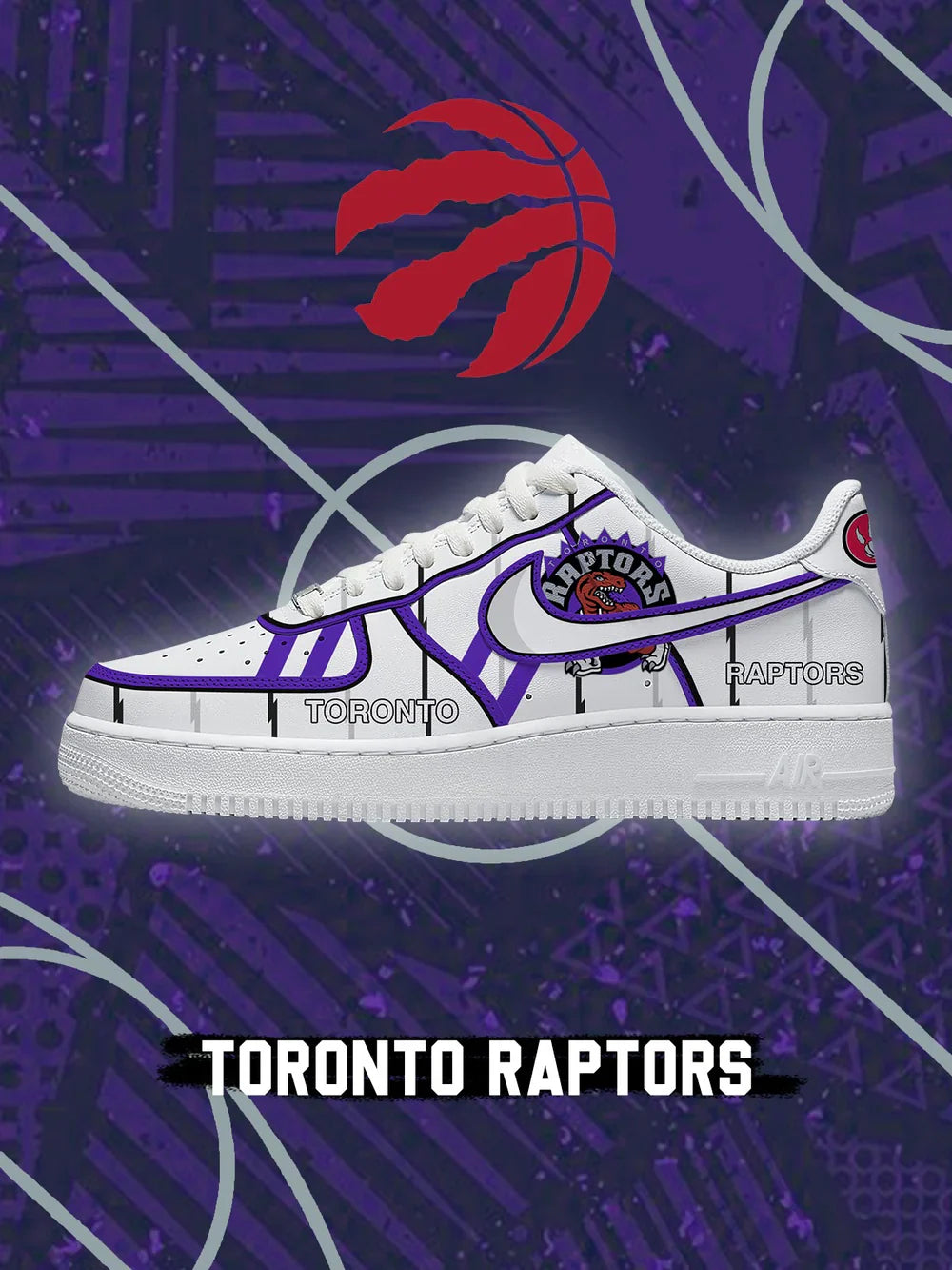 Toronto Basketball limited edition Design Shoes F1
