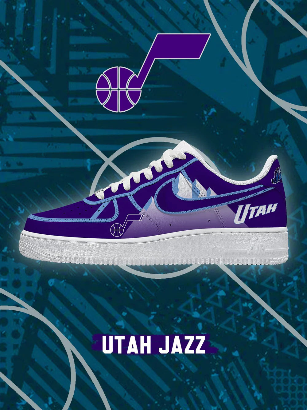 Utah Basketball limited edition Design Shoes F1
