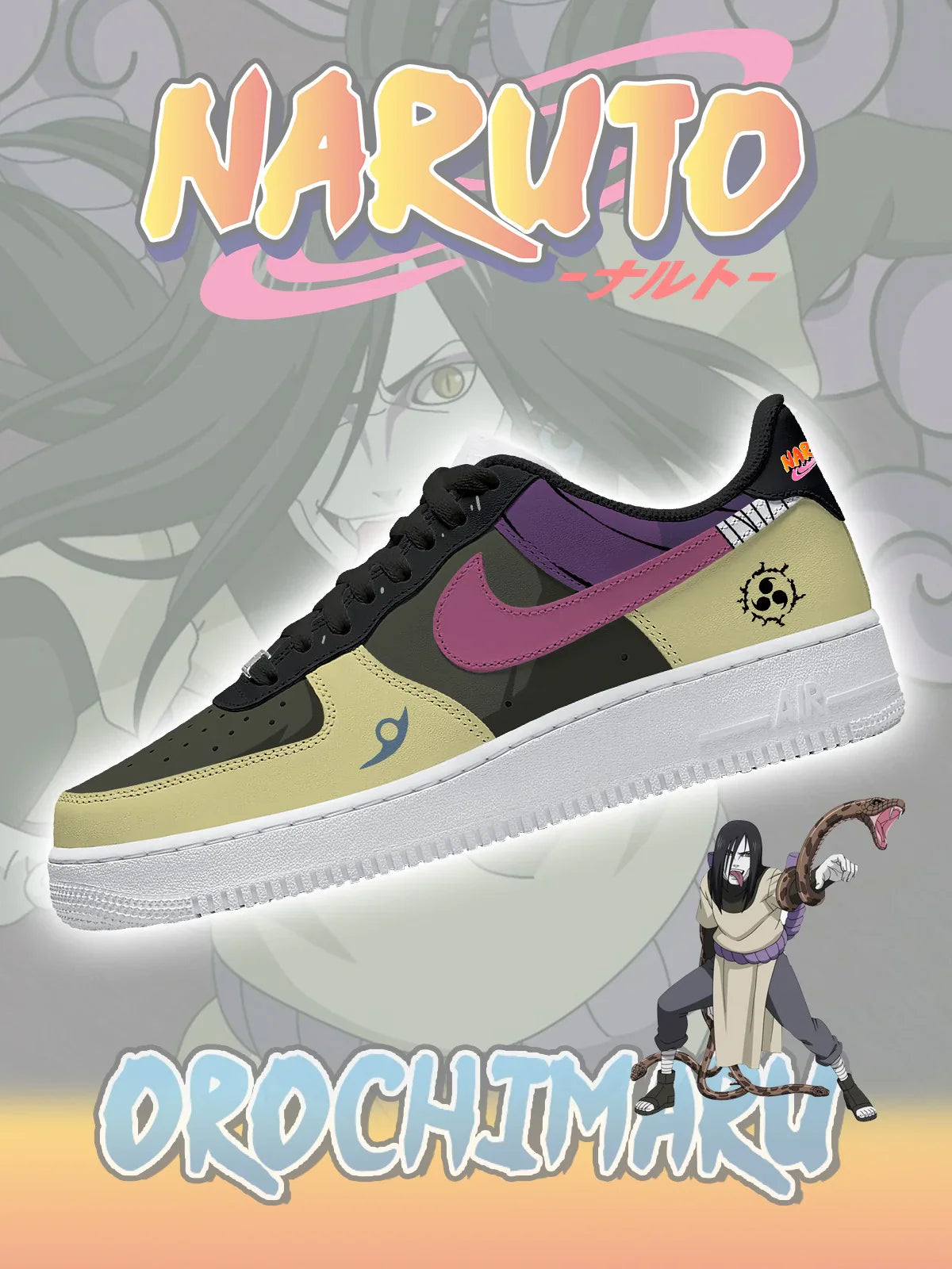 Orochimaru limited edition Design Shoes F1
