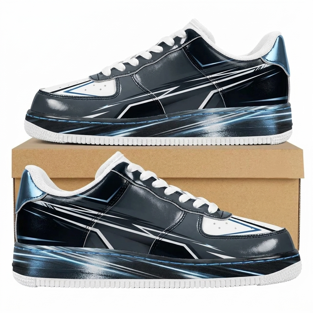 Asphalt Mirror Burst Design Shoes F1