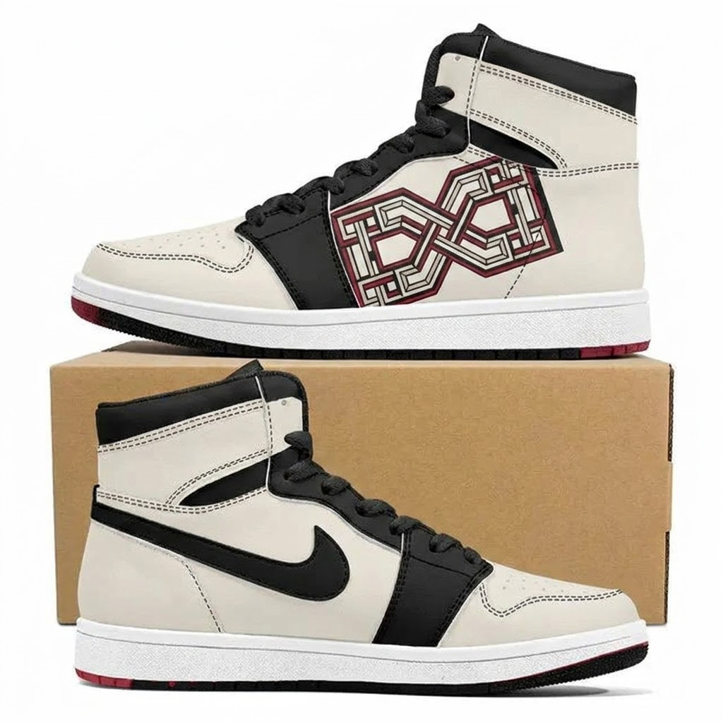 Castle Window Drift Design Shoes J1