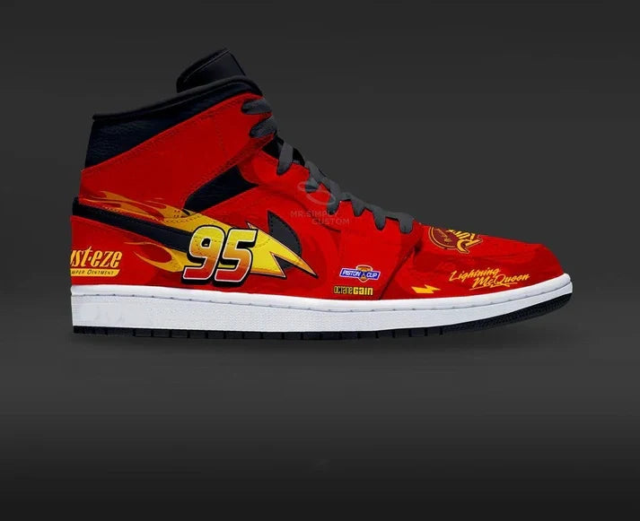 Lightning Mcqueen Design Shoes J1