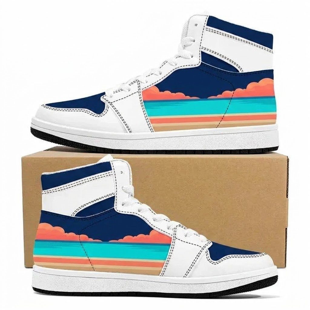 Sunset Postcard Drift Design Shoes J1