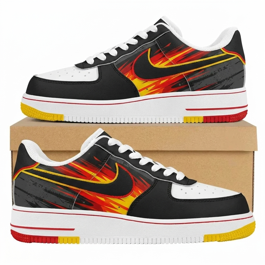 Home Straight Heat Design Shoes F1