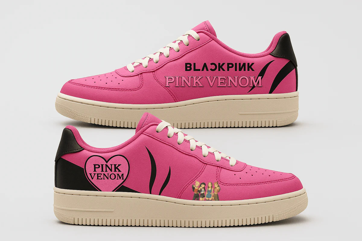 Pink Venom Design Shoes F1