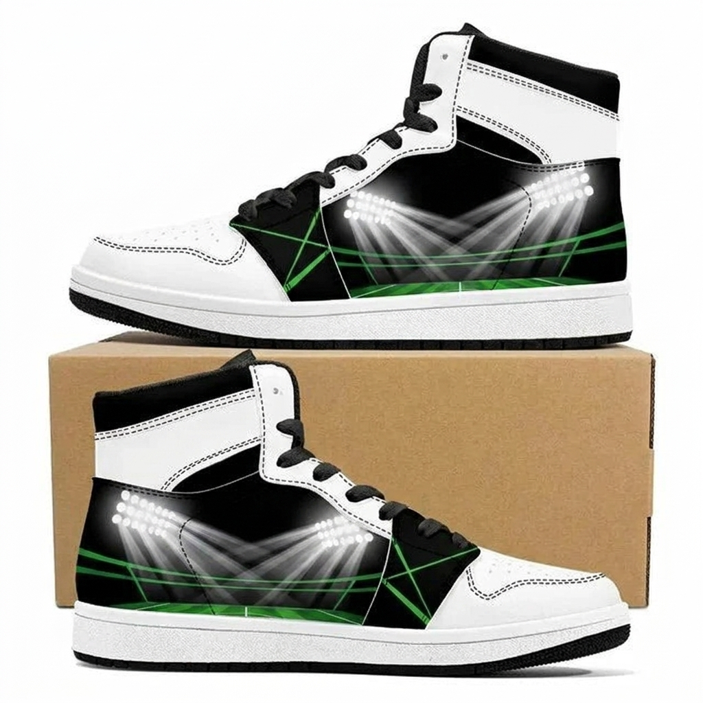 Stadium Lights Midnight Pitch Design Shoes J1