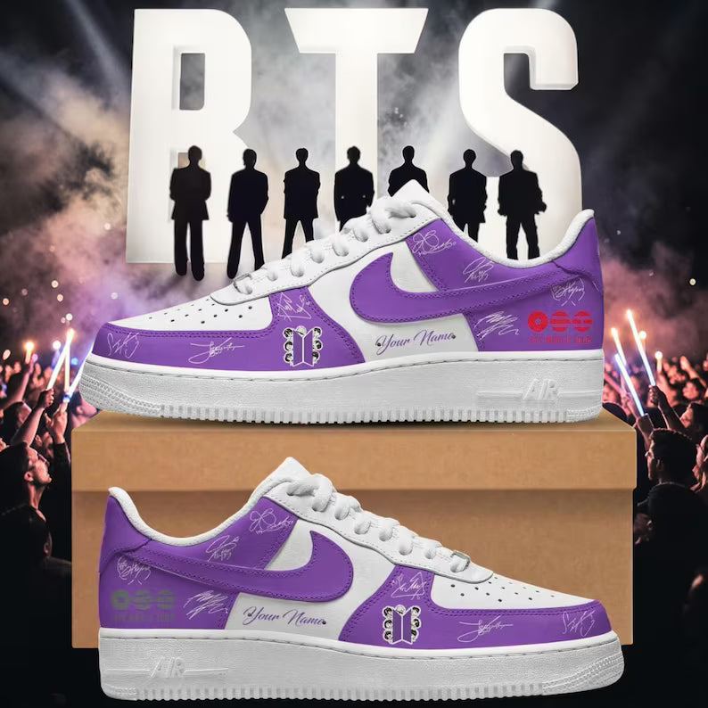 Arirang World Tour Deep Purple Night Design Shoes F1