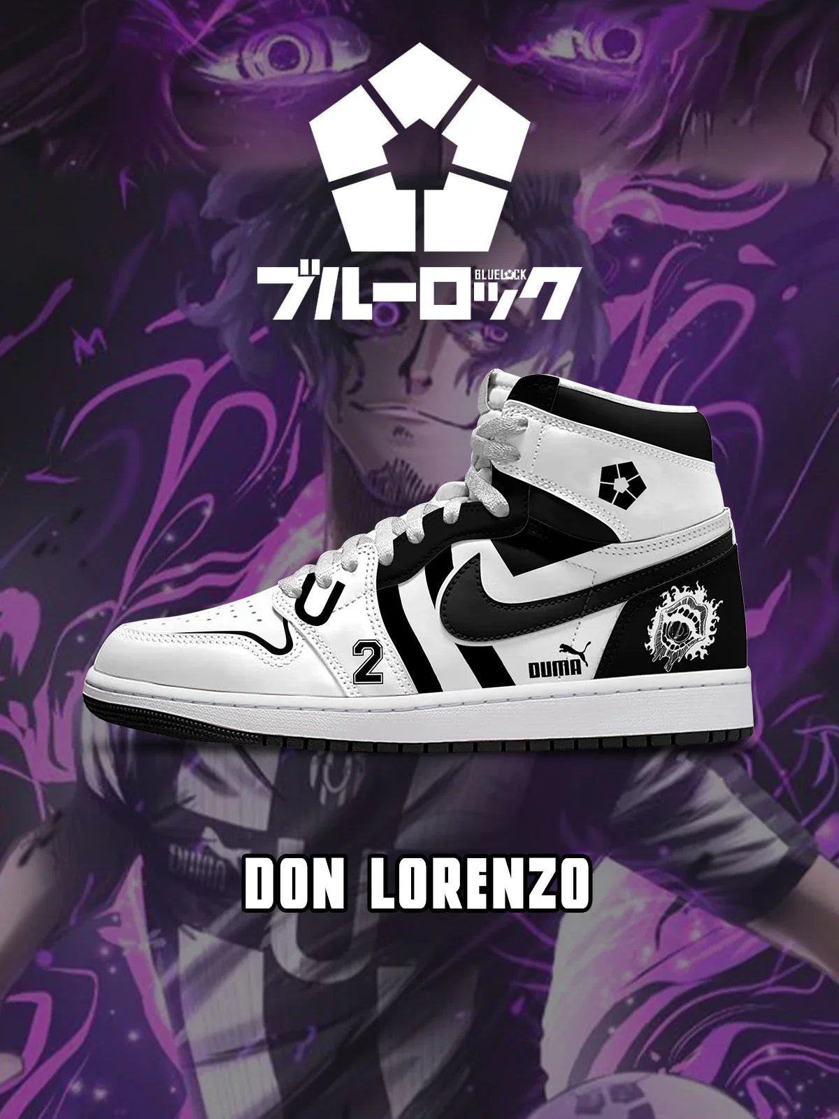 Don Lorenzo (Adult and kids size available) Limited Edition Design Shoes J1