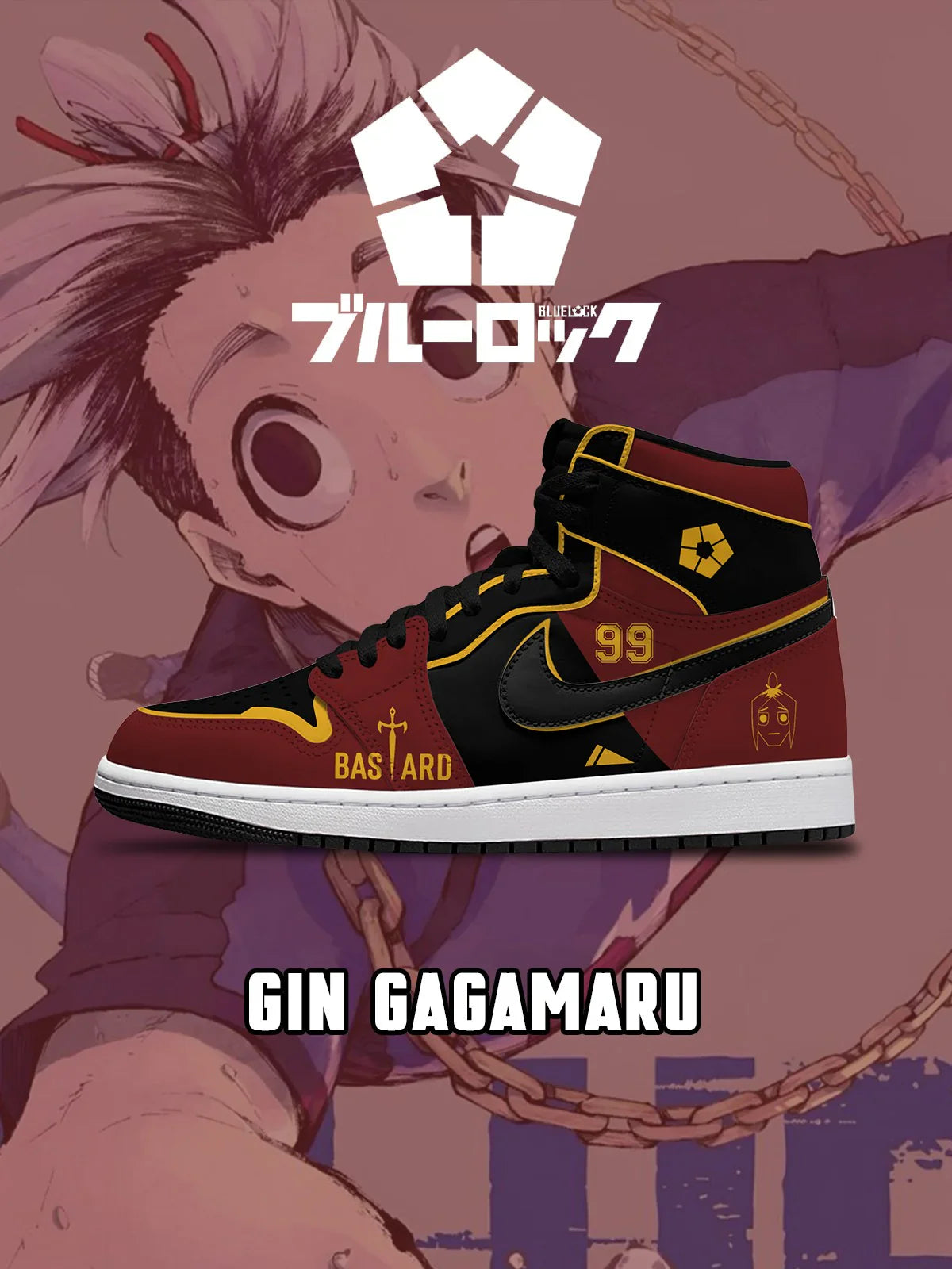 Gin Gagamaru (Adult and kids size available) Limited Edition Design Shoes J1