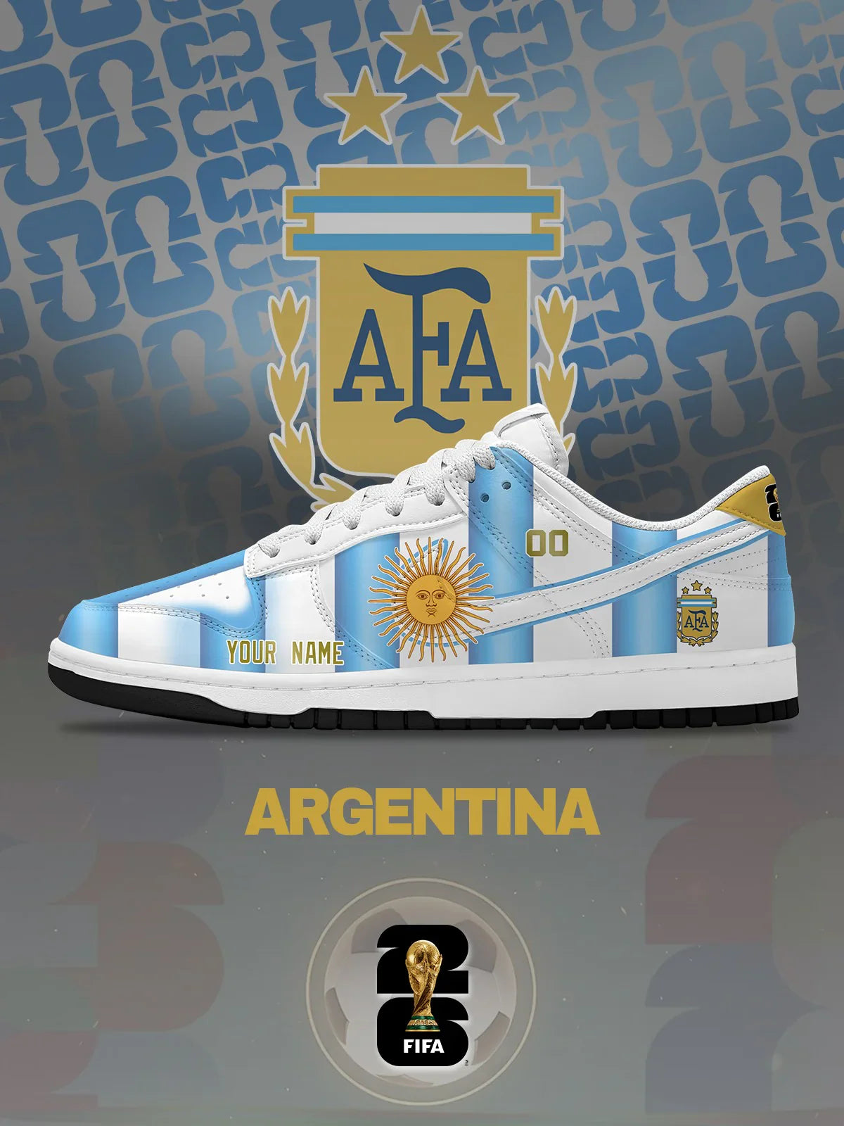 World Cup 2026 Argentina Design Shoes DK