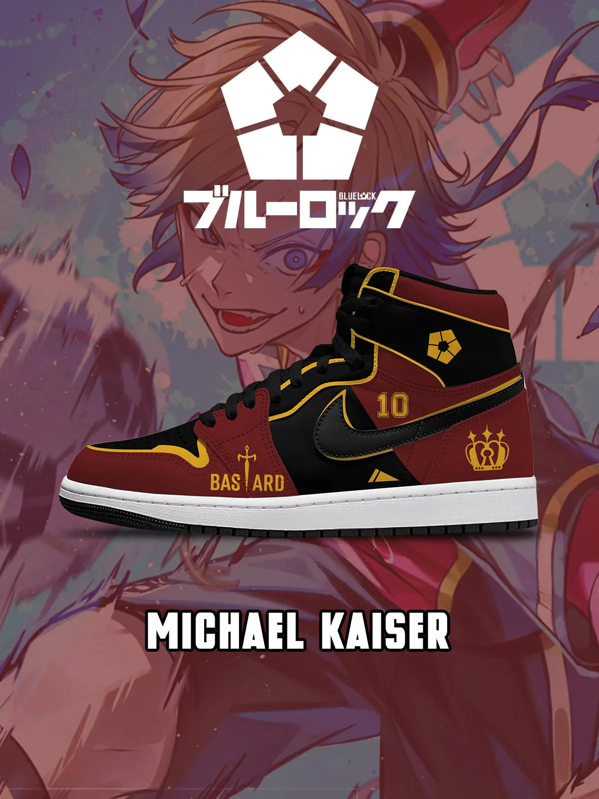 Michael Kaiser (Adult and kids size available) Limited Edition Design Shoes J1