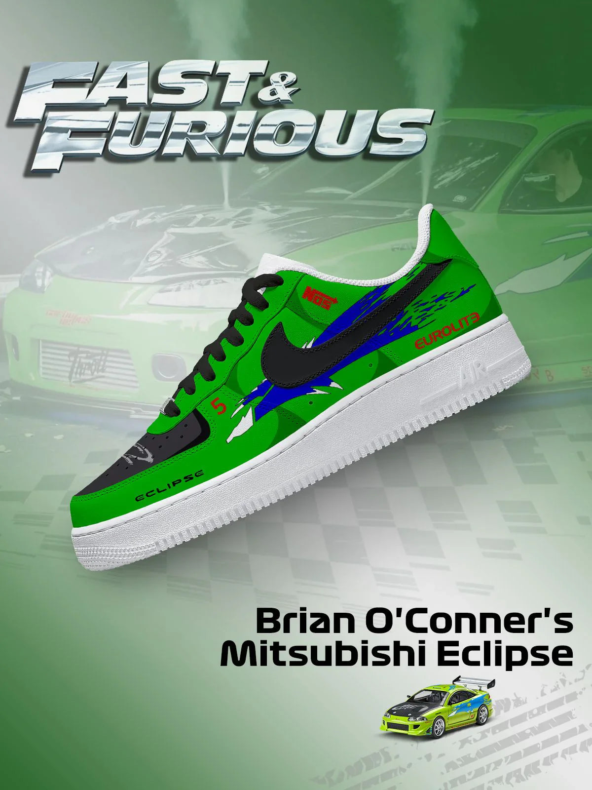 Brian O'Conner's Eclipse Design Shoes F1