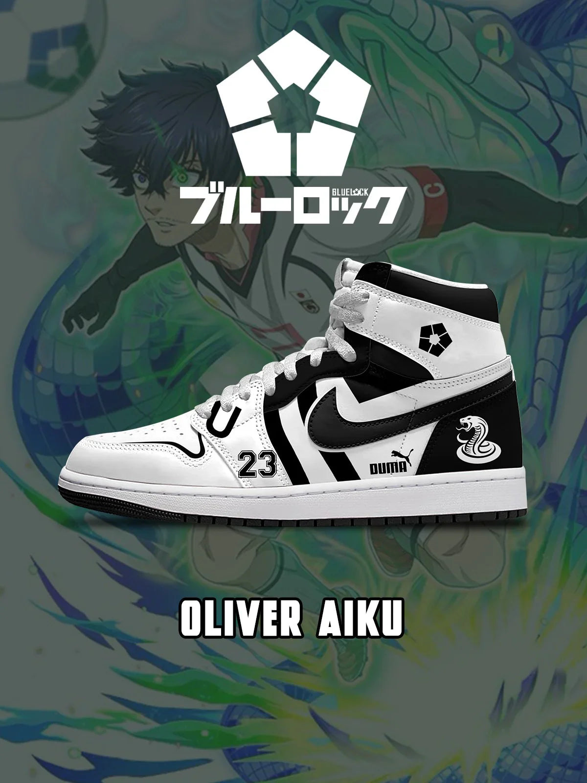 Oliver Aiku  (Adult and kids size available) Limited Edition Design Shoes J1