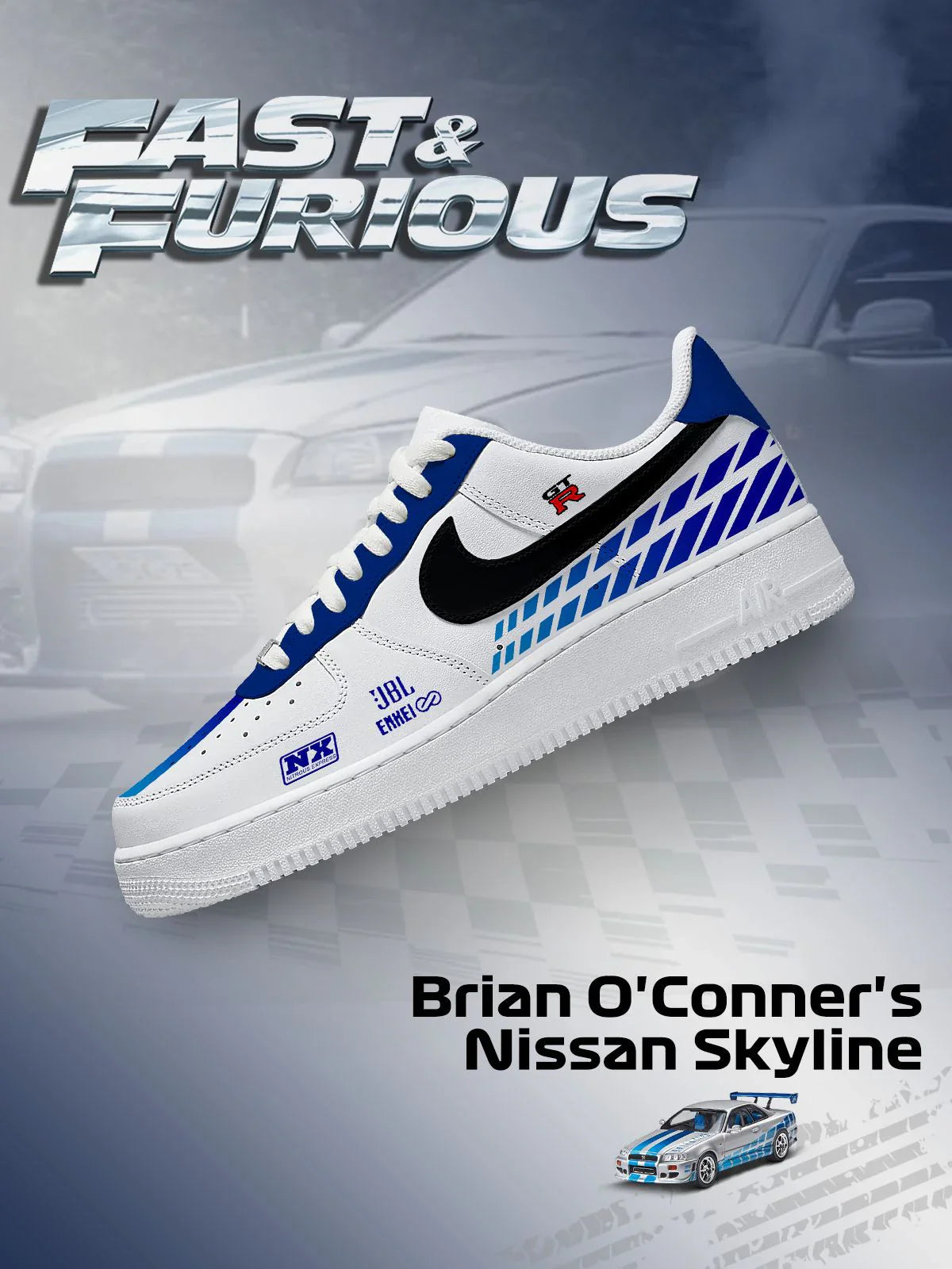 Brian O'Conner's Skyline Design Shoes F1