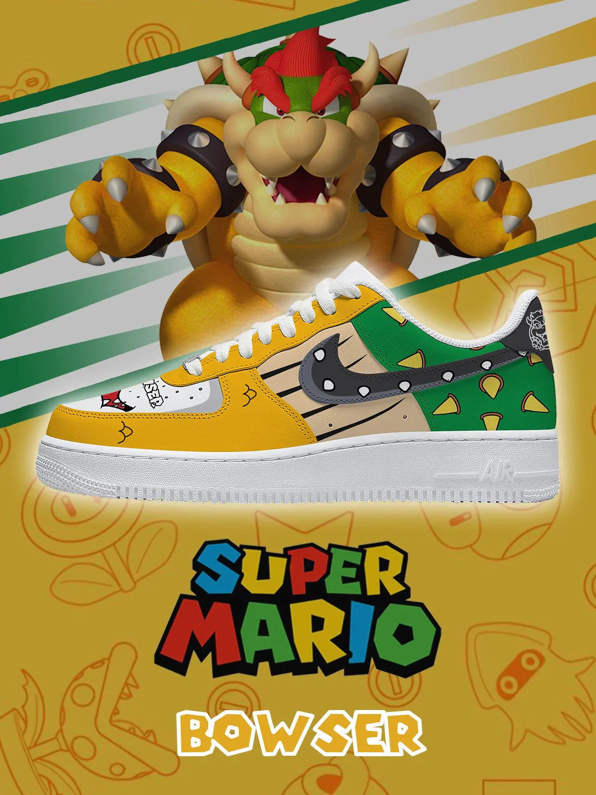 Bowser  limited edition Design Shoes F1
