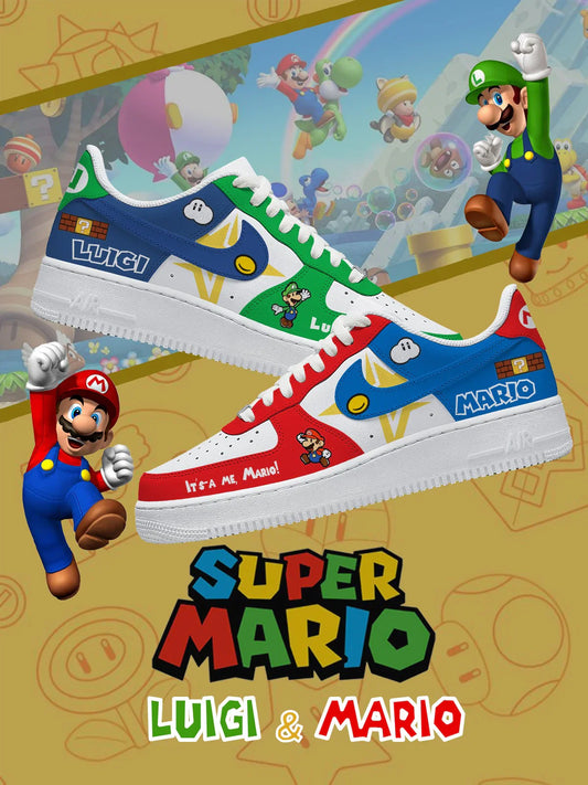 Mario and Luigi limited edition Design Shoes F1