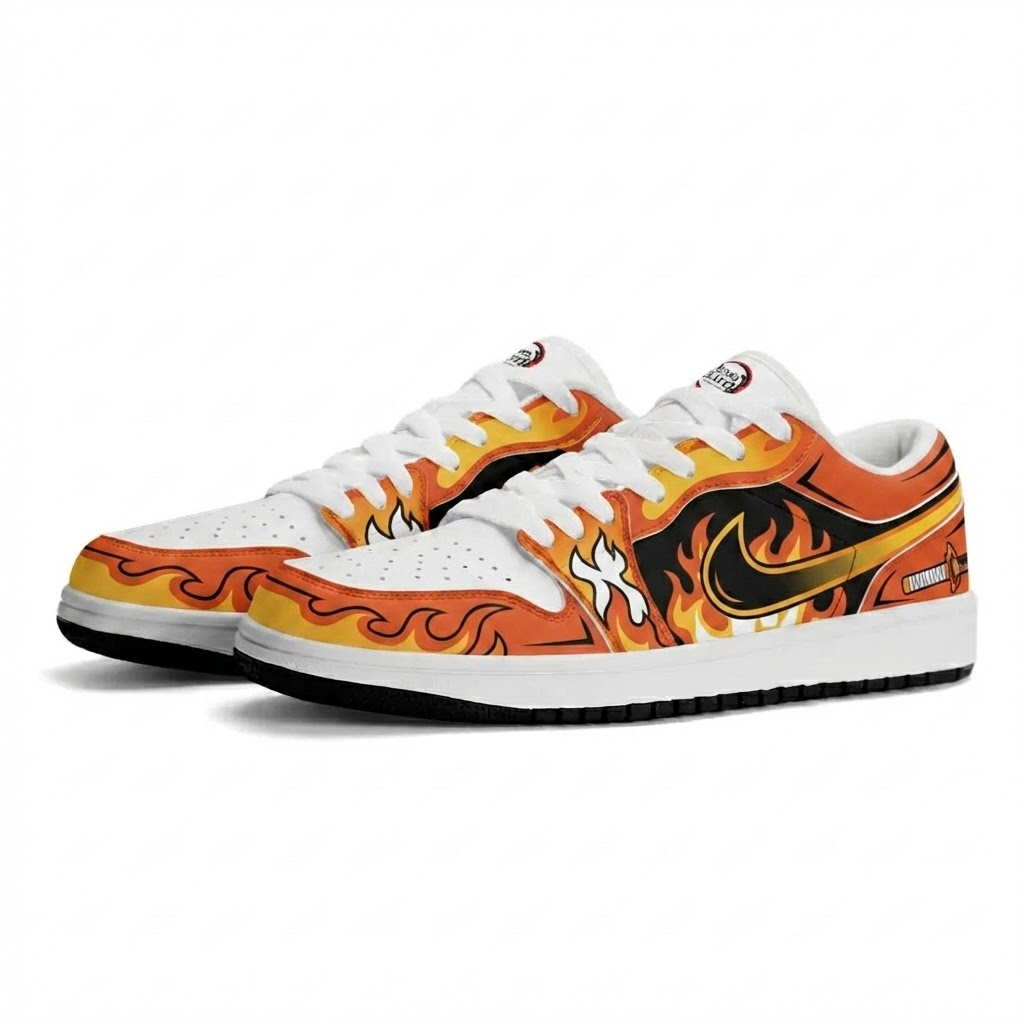 Rengoku Flame Hashira Design Shoes J1