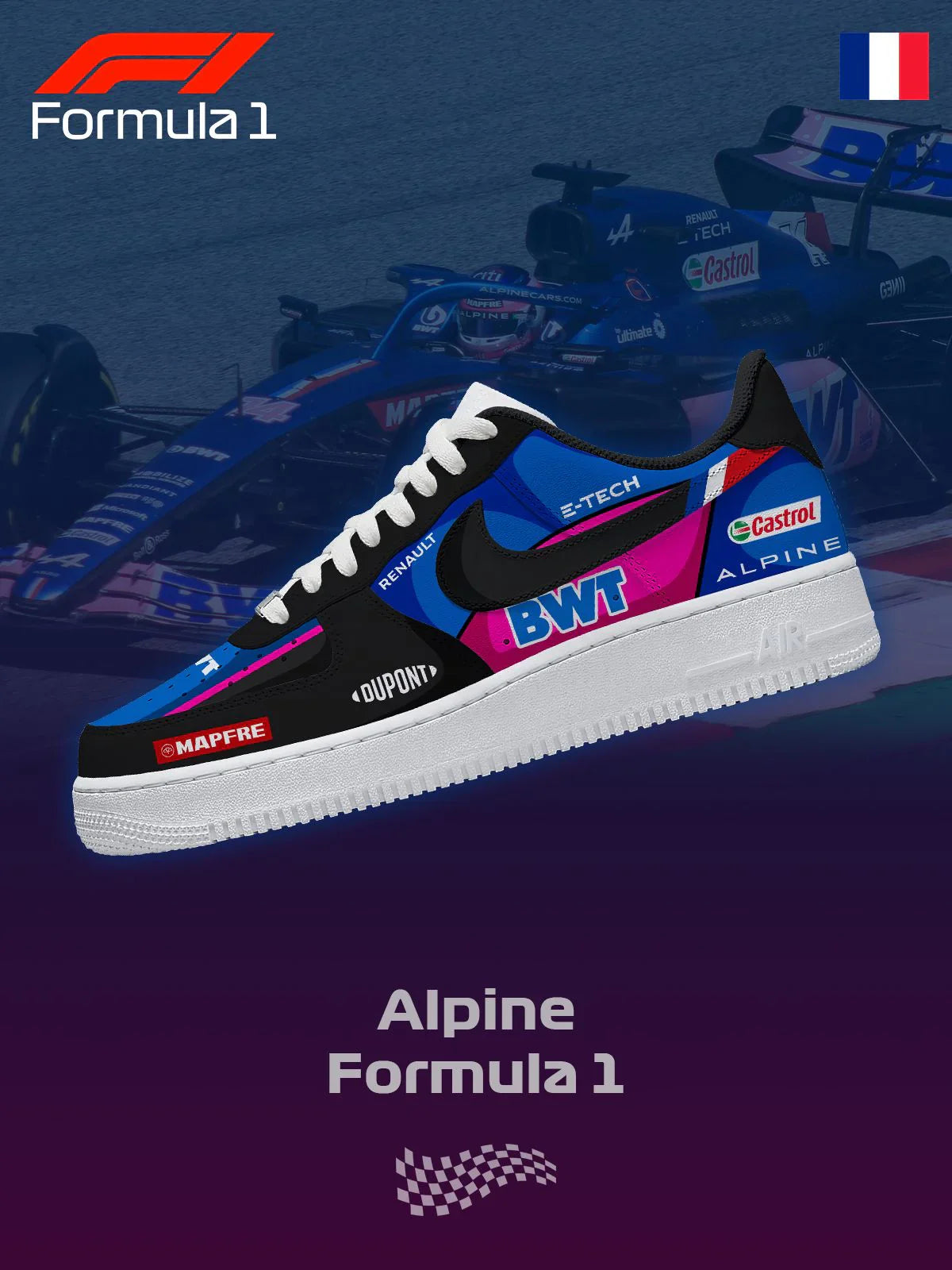 Personalized BWT F.1 Design Shoes F1