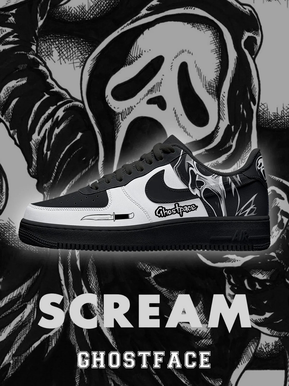 Ghostface Design Shoes F1