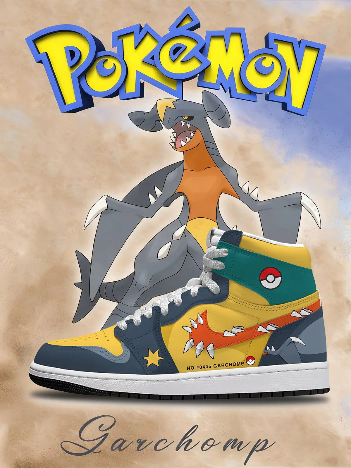 Garchomp (Adult and kids size available) Limited Edition Design Shoes J1