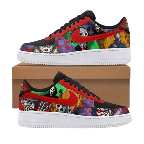 Horror Movies Club In Halloween Design Shoes F1