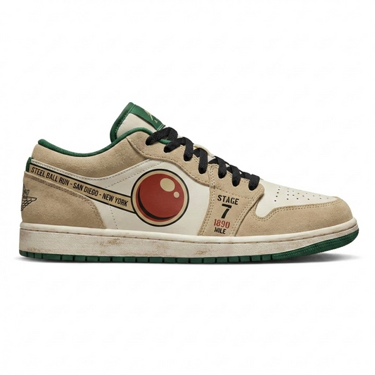 Desert Route Number Design Shoes J1
