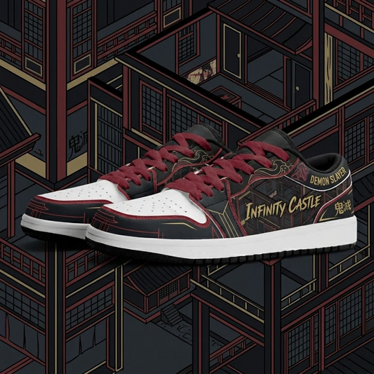 Infinity Castle Grid Design Shoes J1