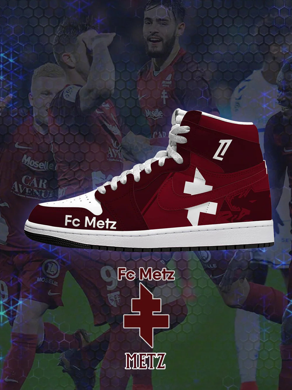 Metz (Adult and kids size available) Limited Edition Design Shoes J1